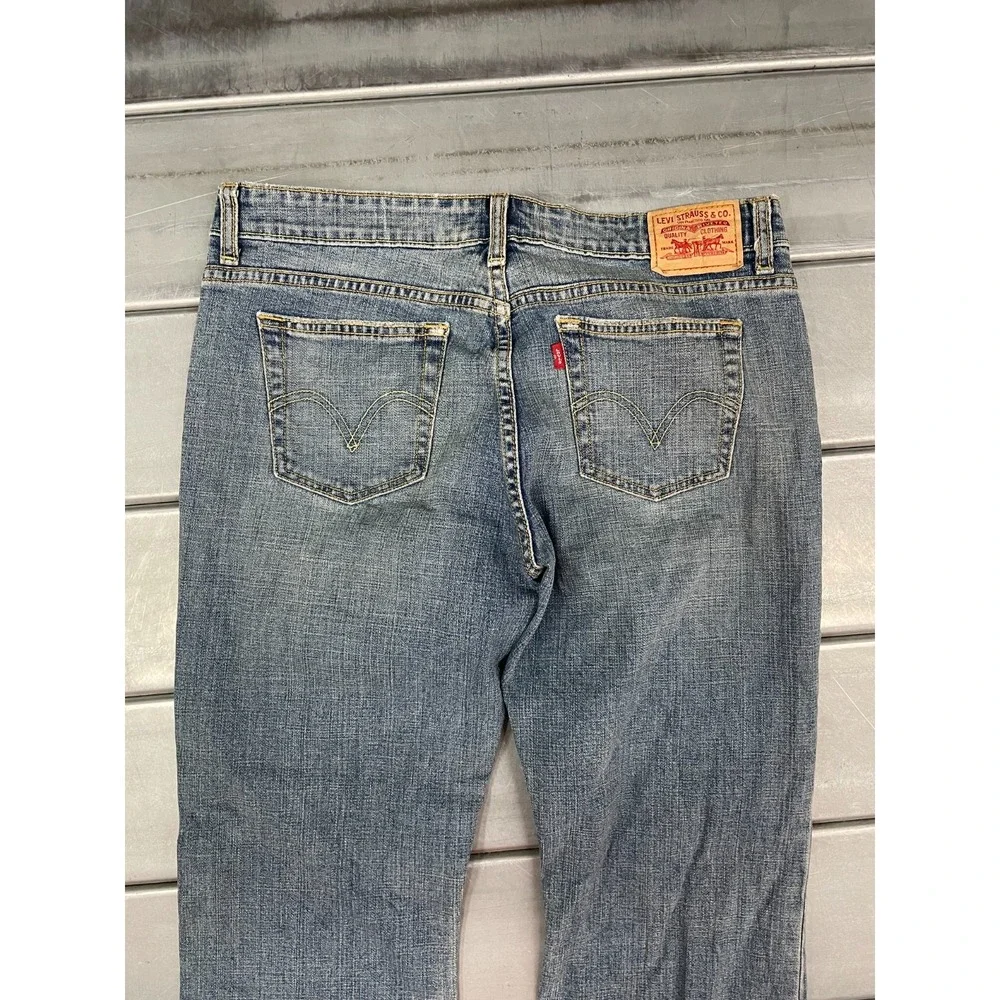 Levis 515 Boot Cut Jeans Womens‎ 14M 34x28 Blue Medium Wash Bootcut